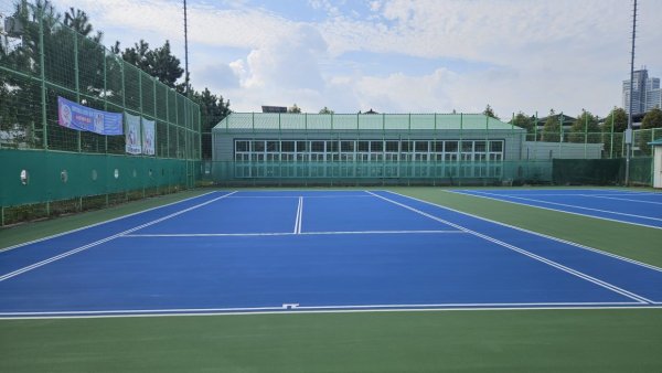 창원 봉곡 테니스장 시공 사진