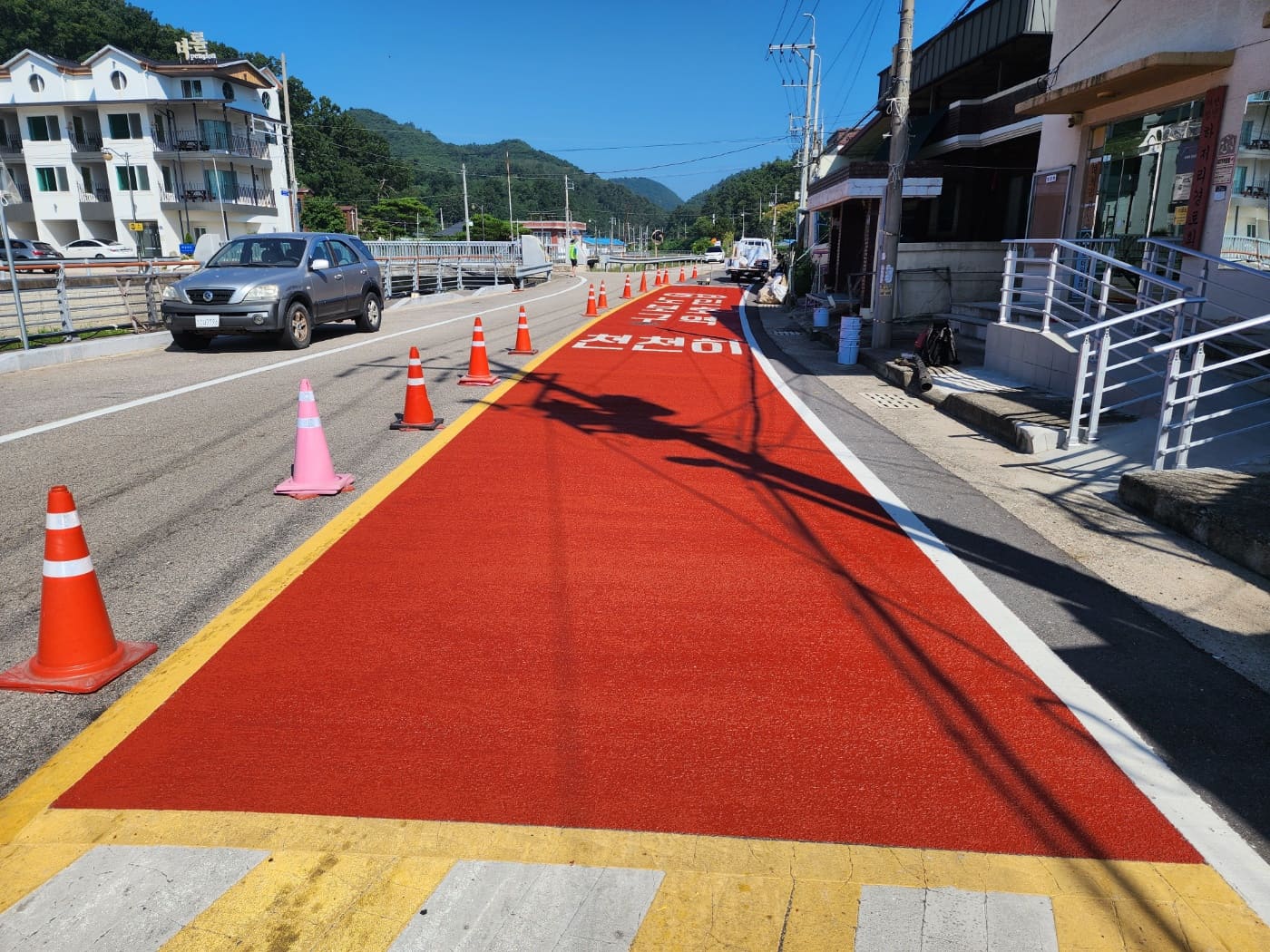 미끄럼방지 포장재 시공 현장 4