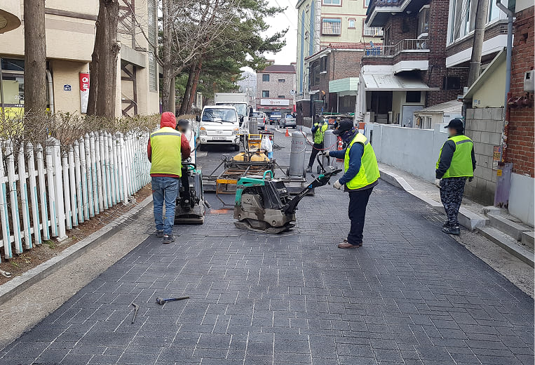 와이어 스템프 작업