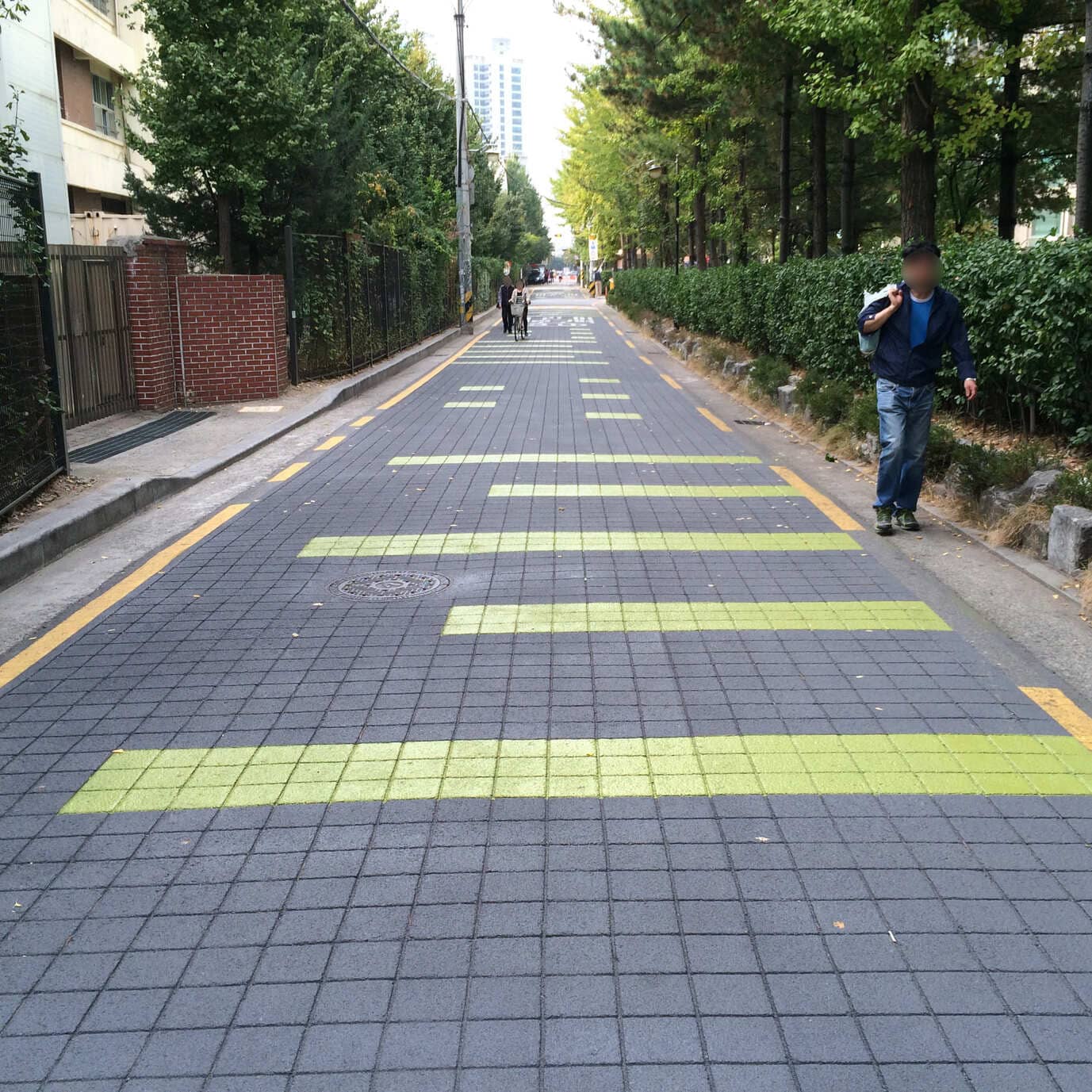 미끄럼방지 포장재 스탬프 시공 현장 2